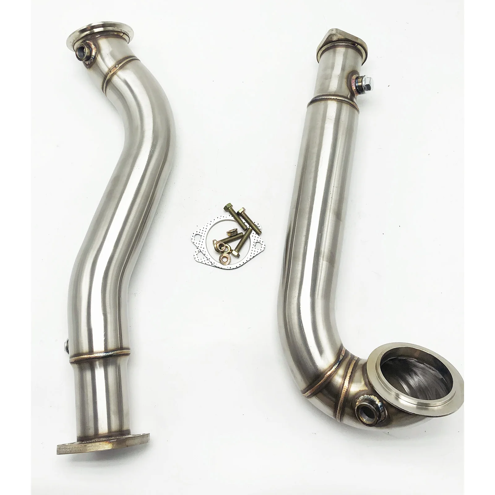 

3" Hi Flow Catless Exhaust Downpipes for BMW 2008-2010 535i 535Xi N54 Turbo 3.0L E60 RWD & AWD