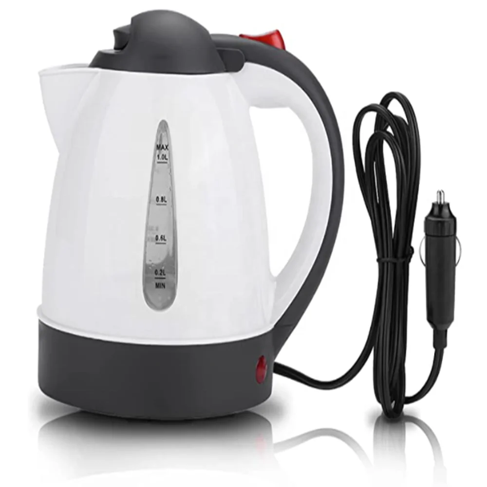 

Car Kettle 12/24V Electric 1000ml Portable Water Heat Travel 12 Color Box White Water Heating Keep Warm Coffee Cup Electric 150