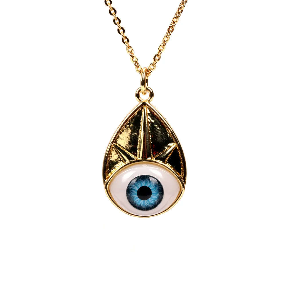 

Sailing Jewelry Evil Eyes Pendant Necklace Colorful Enamel Eye Necklace Eyes Shaped Pendant Necklace