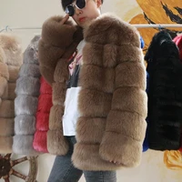 

Artificial fox fur wholesale 2019 new women's fashion Korean Slim fur coat
