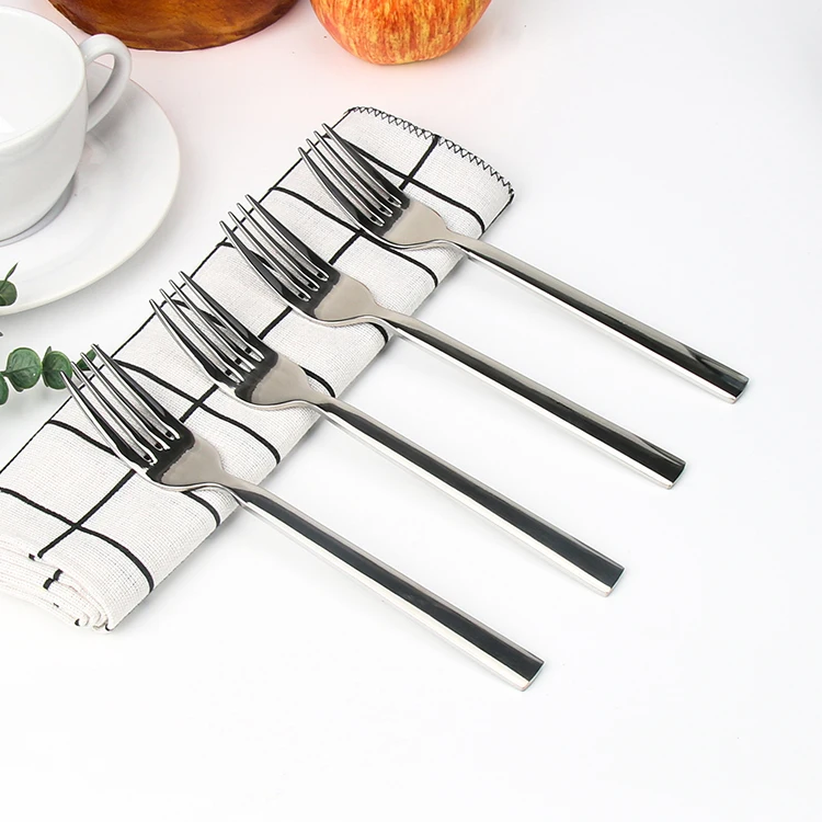 

Classic Design Hotel Restaurant Flatware Silver Metal Cutlery Stainless Steel Dinner Forks