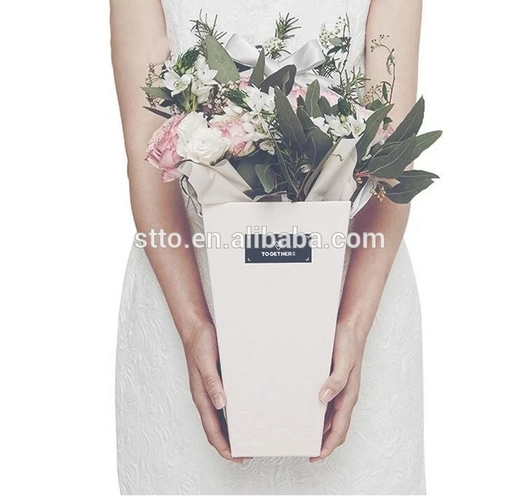Vase Shaped Cardboard Flower Bouquet Boxes Buy Vase Shaped Flower Box
