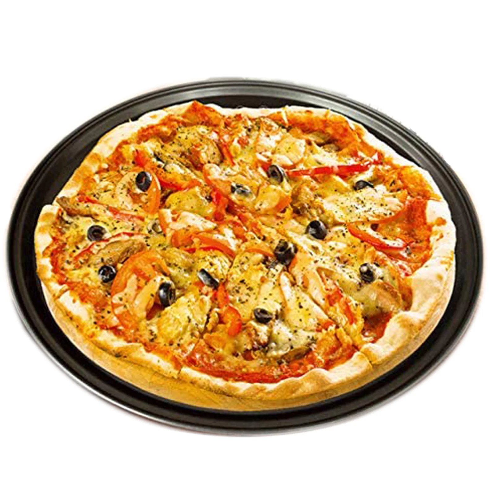 

Jinhua Custom Made Round Non Stick Carbon Steel 22 Inch Non Toxic With Perforated Commercial Pizza Pan