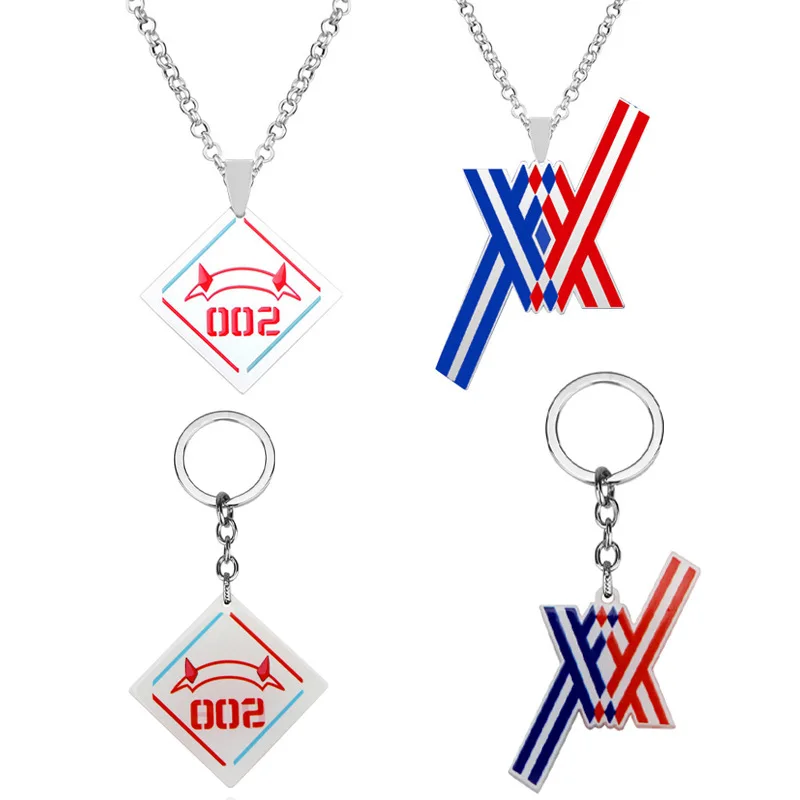 

Anime Necklaces In The Franxx Code 002 Red Devil Horn Pendant Necklace For Women, Other