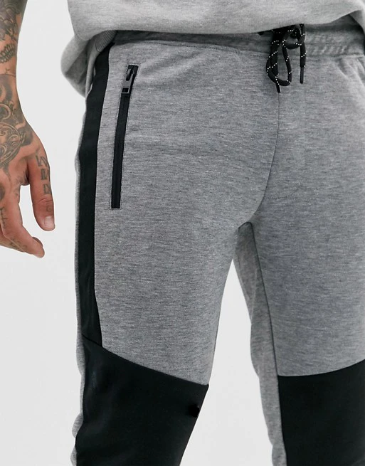 men's zip fly joggers