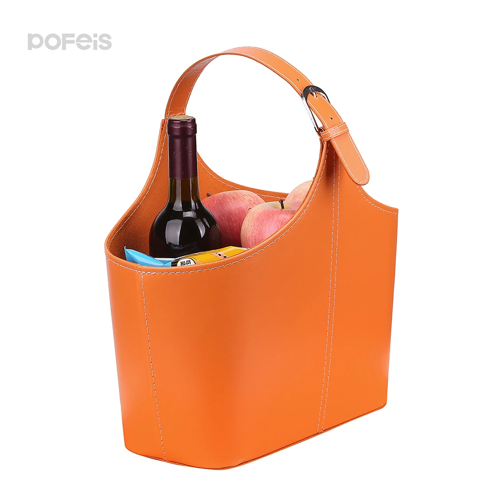 

Outside Portable Picnic Fruit Snacks & Wine Large Capacity Fashion Storage Basket