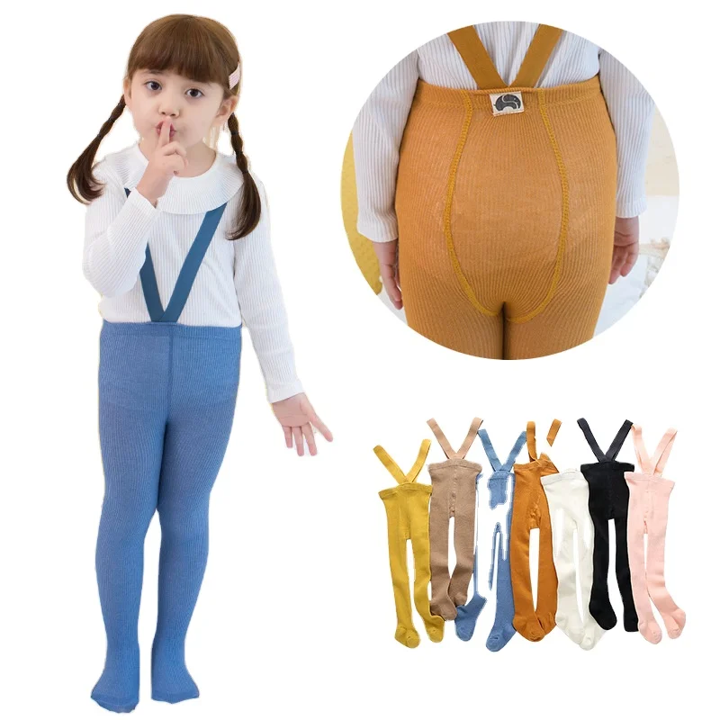 

Wholesale Newborn Baby Pants Cotton Baby Girls Pants Fashion Knitted Cotton Baby Tights, 7 color