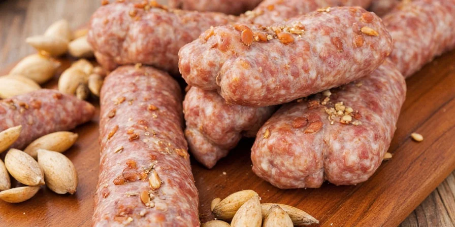Platter of Grilled Sausages with Herbs and Seeds