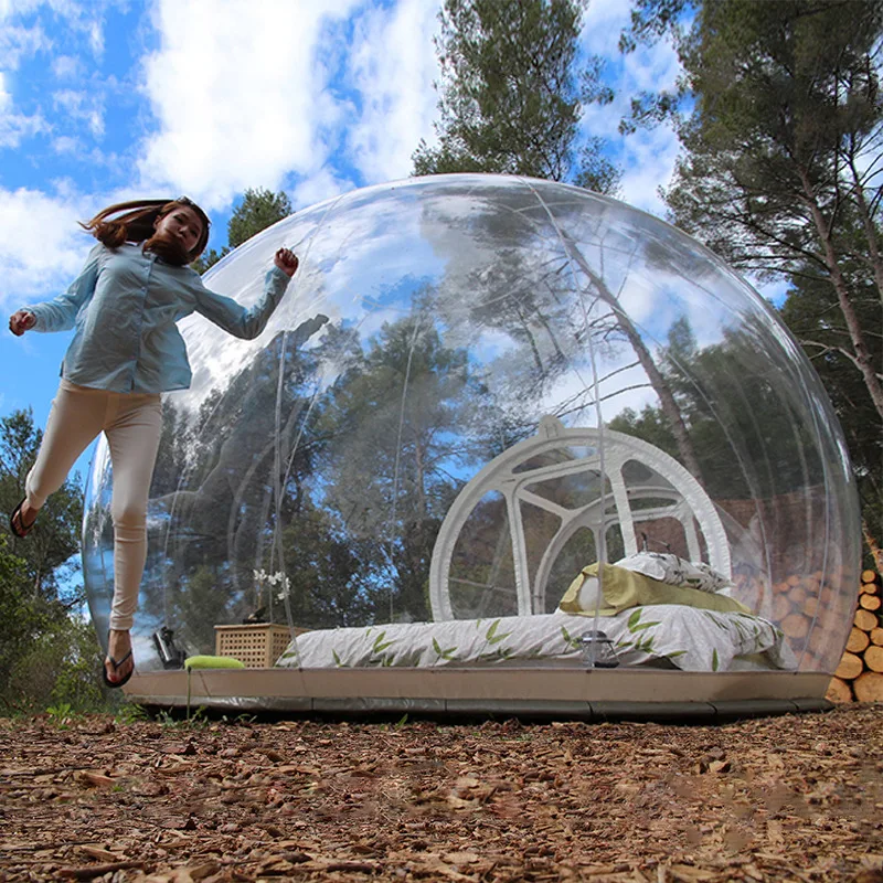 

ACOME popular PVC pop up Transparent round tent for family outdoor activity, Customize