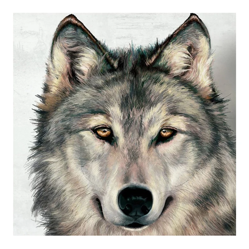 

Resin Drill Diamond Painting 5d Diy Wolf Head Pattern Full Drill Animal Diamond Embroidery Kit Decorative Canvas Painting