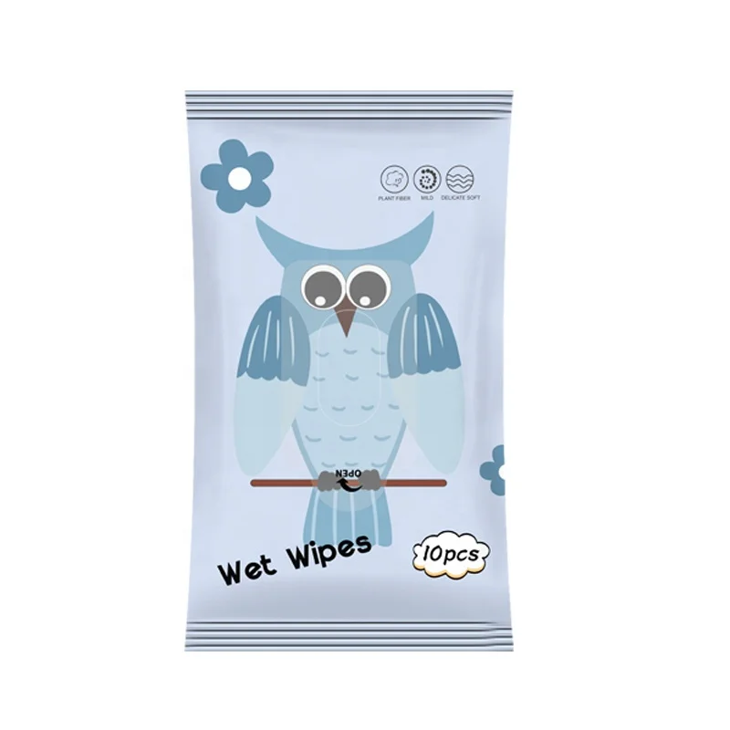 

Factory Made Promotion 10pcs Portable Multi-function Wet Non-woven Wipes