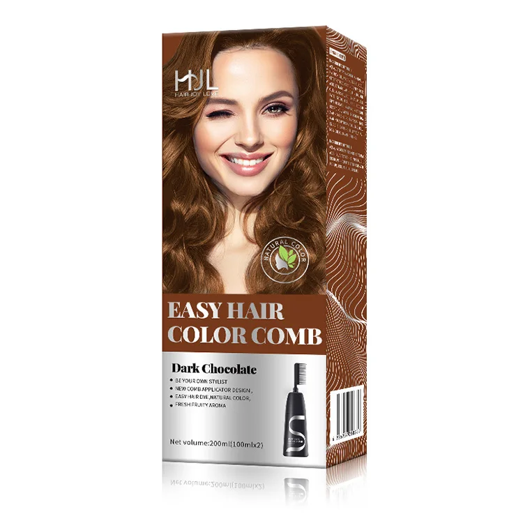 

Low ammonia hair color cream hair dye muilticolor comb hair dye for professional salon