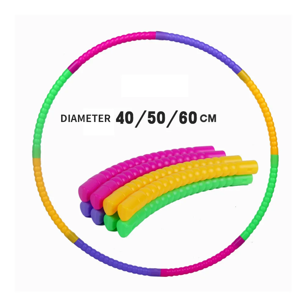 

8/7/6 Parts Removable Sport Children's Kids Exercise Circle Plastic Massage Deconstructable Gymnastics Hoop