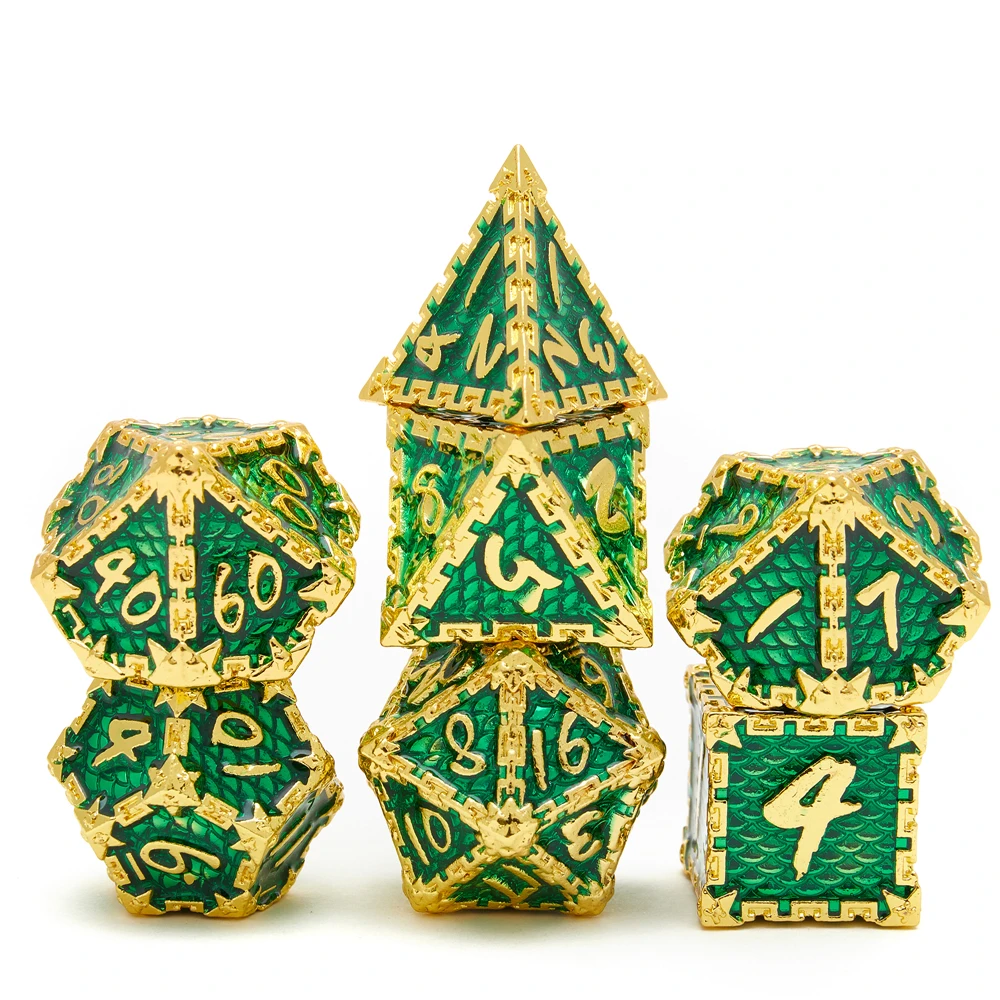 

Metal dice dragon scale design Dnd dice dungeon and dragon polyhedron dice set, Colorful