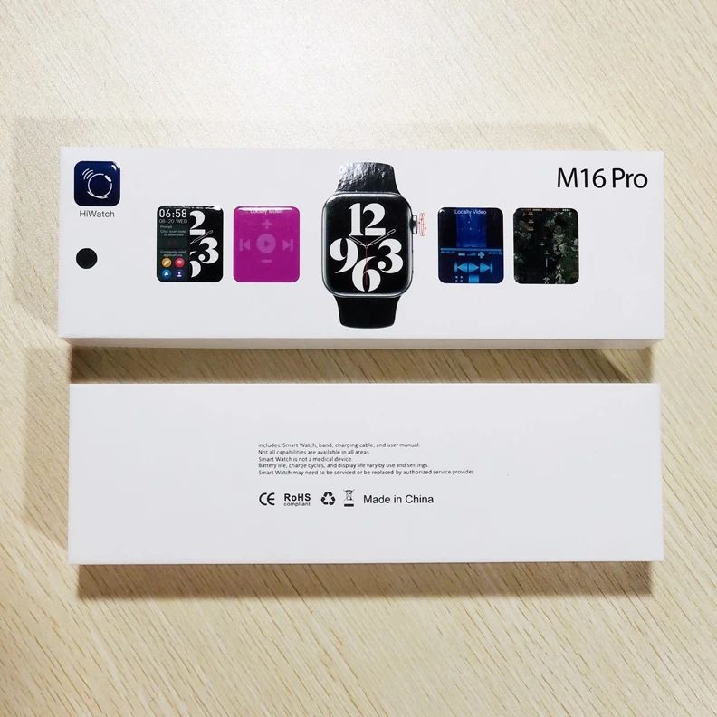 

2021 New Arrival Smart Watch Bracelet M16 PRO 1.75 Inch BT Call Series 6 Relojes m16 pro touch screen men women smart watches