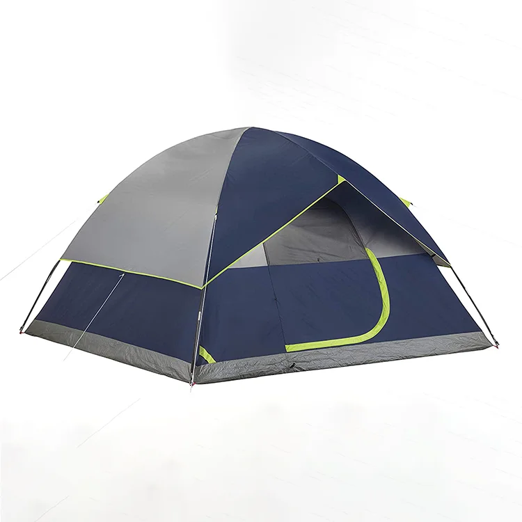 

3-4 Person Ultralight Automatic Pop Up Uv Protection Glamping Hiking Tent Portable Waterproof Outdoor Camping double layer Tent, Blue,green