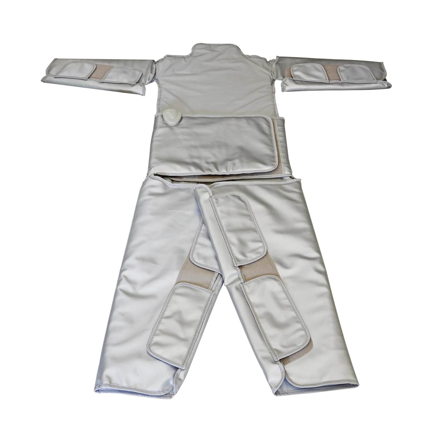 

2021 electric carbon fiber heating thermal slimming machine digital body detox slimming far infrared sauna blanket, Silver