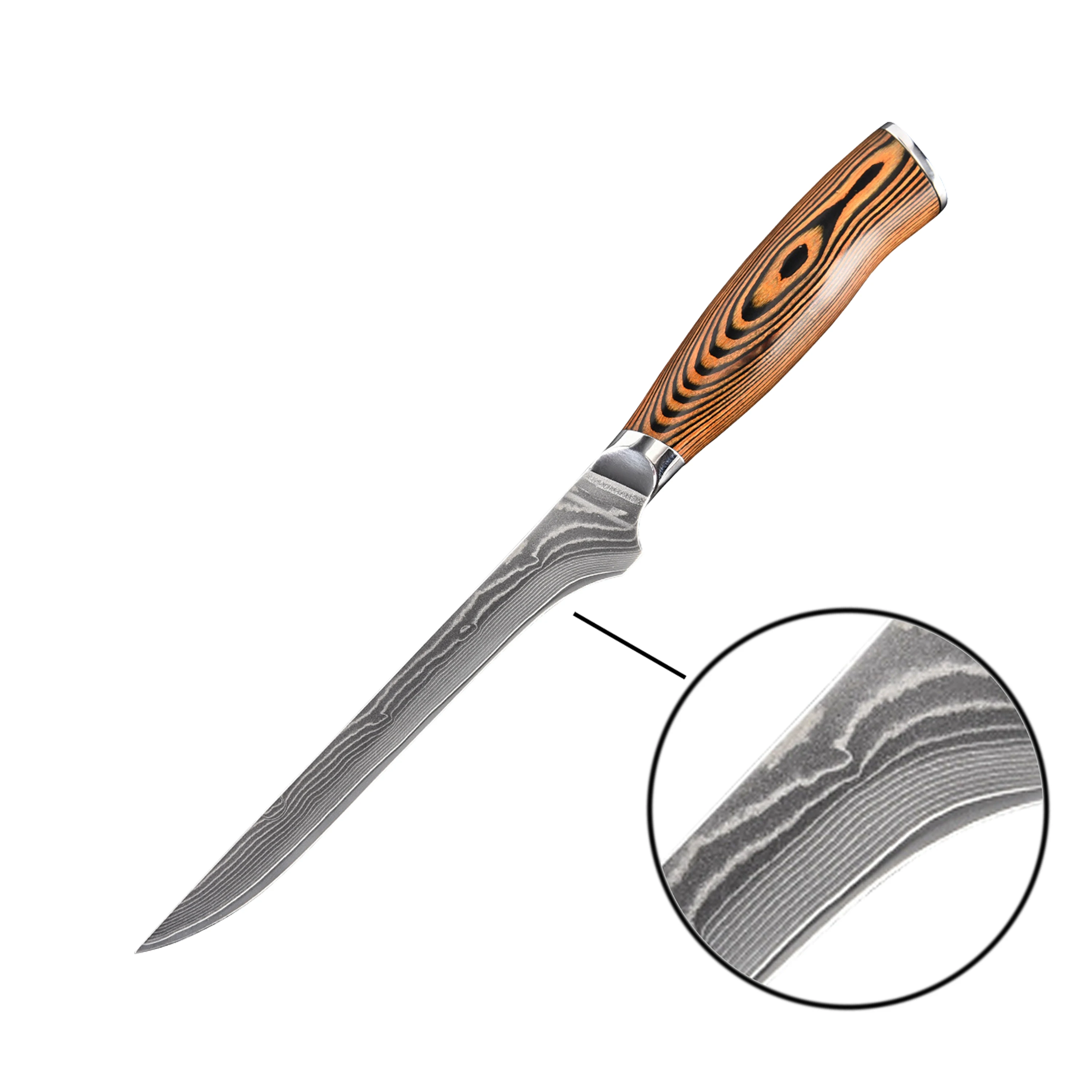 

Pakka Wood handle 5.5 Inch Curved Boning Knife