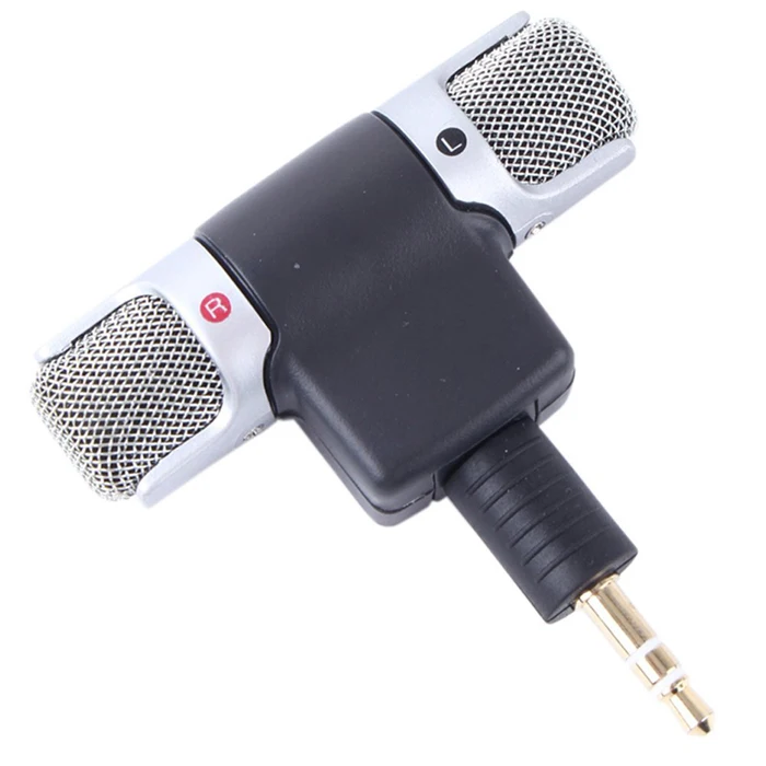 

portable 35mm/mini stereo 3 pole lapel microphone external mike for action camera 3.5mm mic with foldable plug for recorder