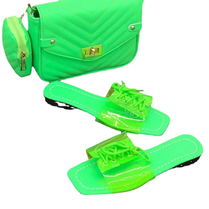 

New Spring Plus Size Fashion Candy Color Beach Shoes Flats Shoes Rubber Slippers For Ladies 2022, Customized color