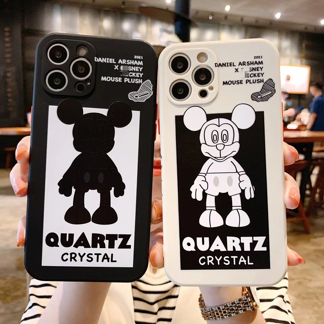 

Fashion cartoon character side printing TPU anti-fall soft case for iPhone11Promax mobile phone bag for 12mini 8plus xr, Customized color