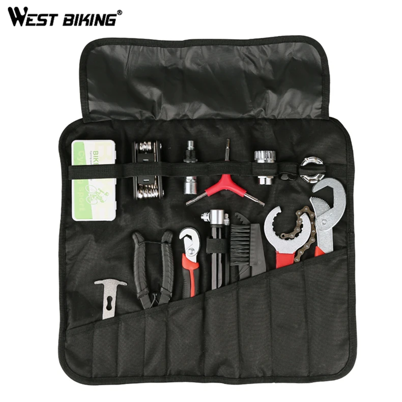 

WEST BIKING Bike Repair Tool Kits 14 In 1 Multifunction Bicycle Mechanic Fix Cycling Tools Bicycle Repair Tool Set With Bag