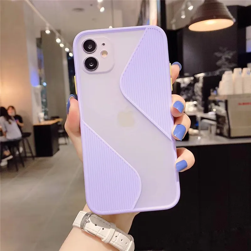 

INS Anti-slip shockproof Matte transparent silicone phone case for iphone 11 Pro X XS XR MAX 7 8 plus 2020 SE protection cover