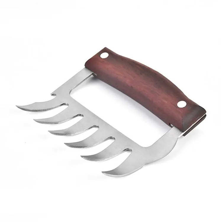 

Manufacturers stock stainless steel bear claw meat splitter barbecue fork new kitchen tool food fork meat shredder meat grab