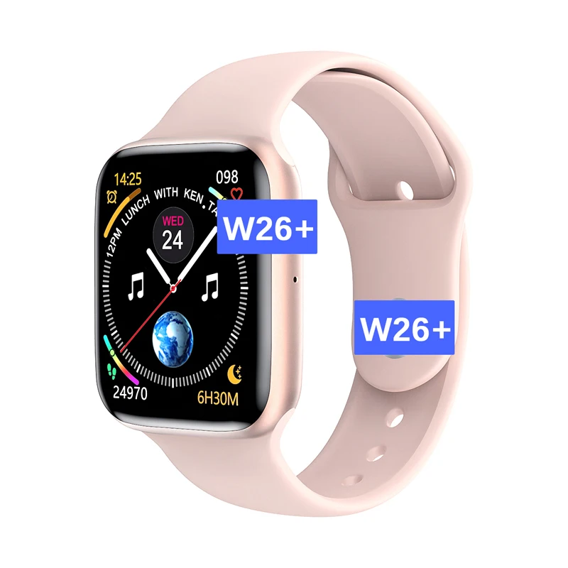 

2021 W26 Plus Smartwatch Iwo 44mm Screen Reloj Inteligente Smart Watch Series 6 Serie W26