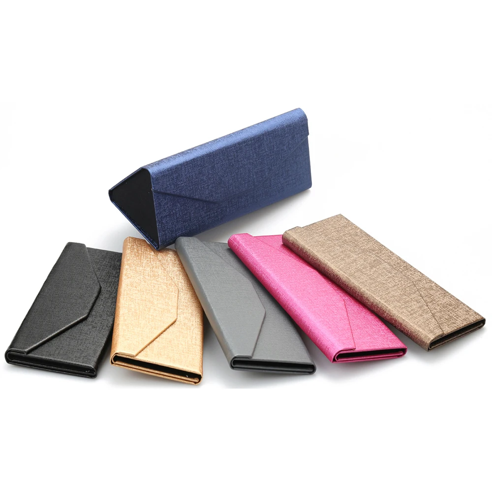 

Custom color foldingleather sunglasses eyeglasses case