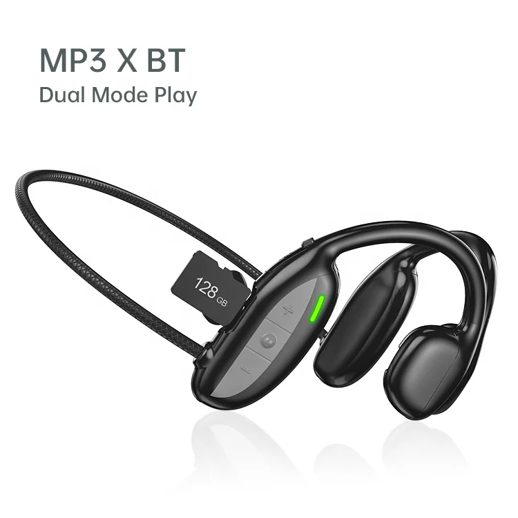 

Open Ear Style Wireless Sports Headset Earhook Design Deep Bass Stereo Non Bone Conduction Headphones