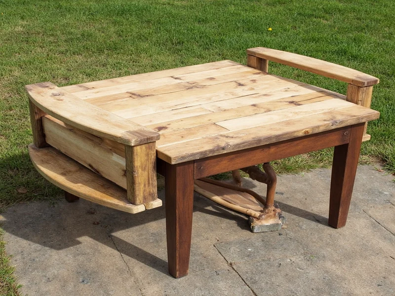 DIY collapsible craft table made from reclaimed wood