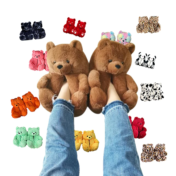 

Woman's Slipper New Trendy Womens Slippers For Woman And Ladies House Teddy Bear Slippers, Picture