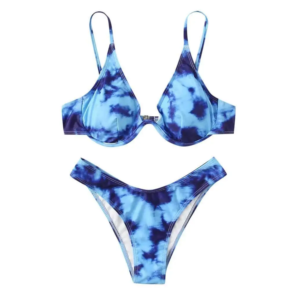 

2021 new European and American women's split swimsuit