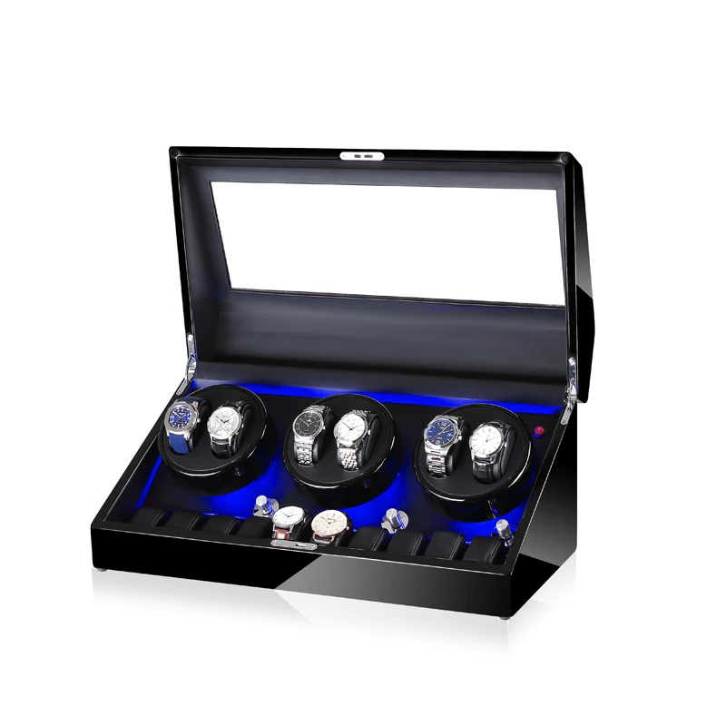 

Time partner watch winder dropshipping 6+10 with LED, Customizable