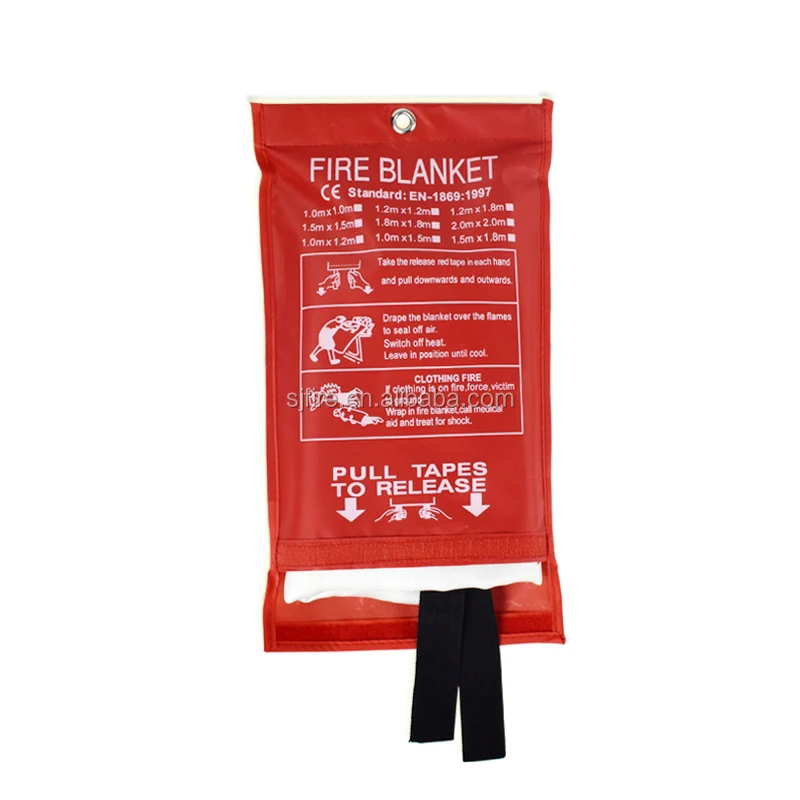 1.2x1.2m Standard Emergency Fire Retardant Protection Heat Insulation Fiberglass Fire Blanket