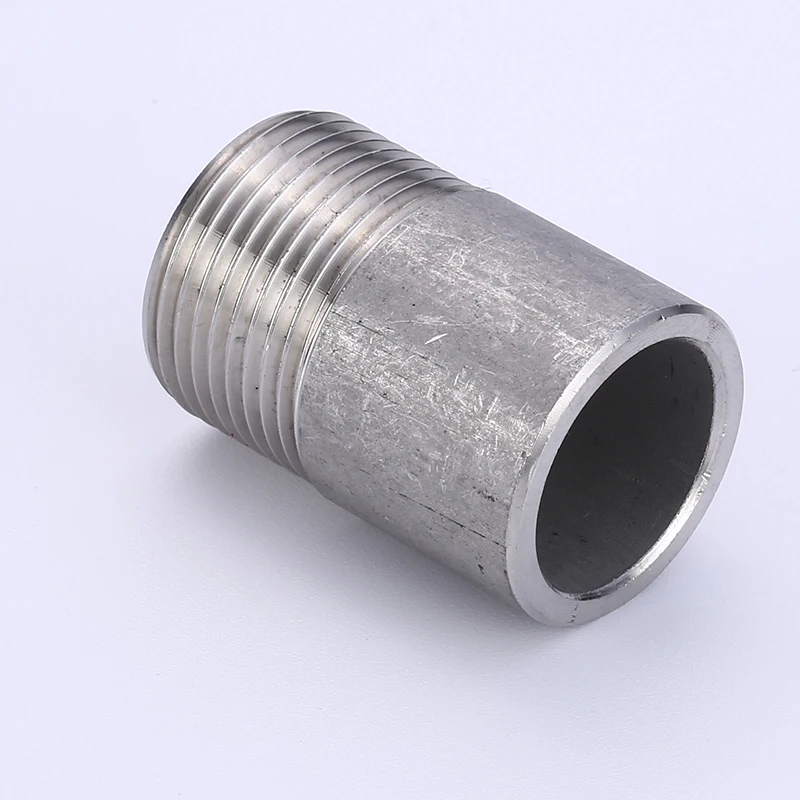 Single Male Thread Stainless Steel 304 Plain End Half Nipple Coupling 