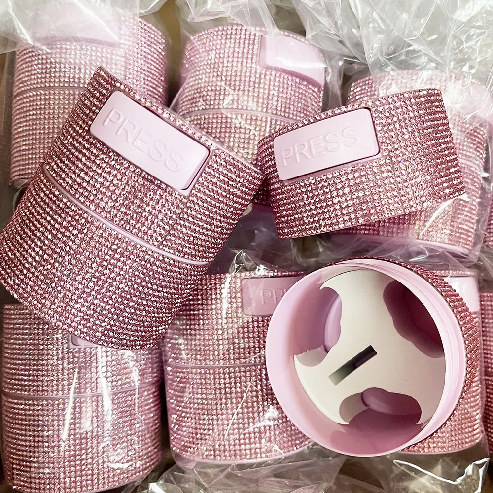 Diamond Lash Glue Storage Pink White  Lash Adhesive Dry Container Adhesive Tank Sealed Container Eyelash Glue Tank Container