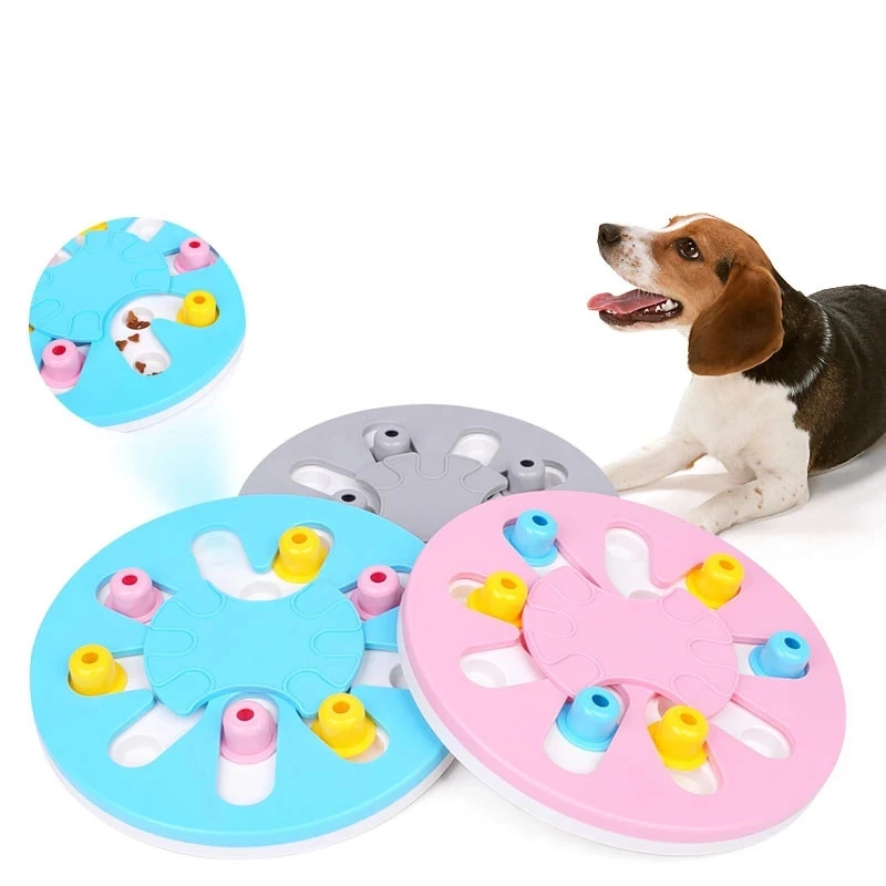 

Dog Puzzle Toys Improve Intelligence Food Dispenser Interactive Pets Feeder Relieve Pressure For Small Medium Dogs Pet Supplies, Blue, gray, pink