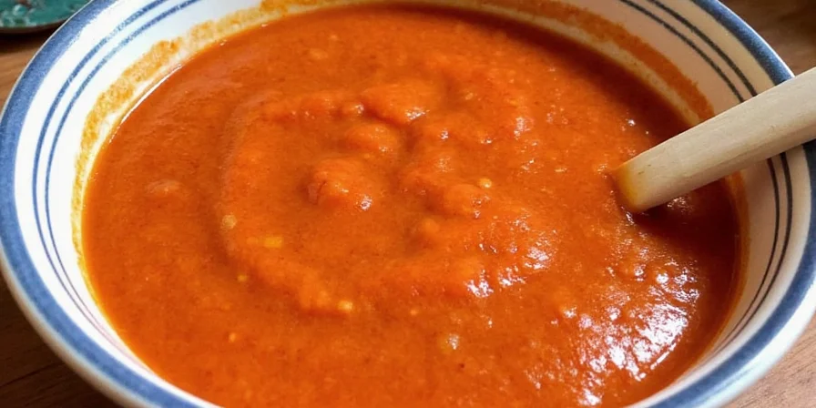 Blending habanero salsa