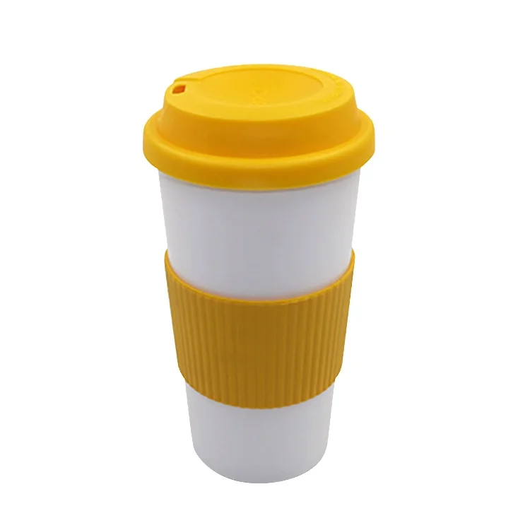 

wholesale 16OZ reusable PP coffee cup outdoor anti-scalding portable plastic coffee cup, Customized color