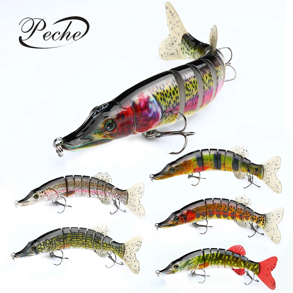 

20cm/69.8g Jointed Fishing Lure 8 Segmented Swimbait Trolling Lure Se Uelos De Pesca Crank Bait Umpan Pancing Fishing Bait