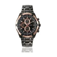 

CURREN 8023 Quartz Watch Fashion Stainless Steel Men's Watch Top Brand Luxury Sport Watches Men In Black Wat With Rose Gold