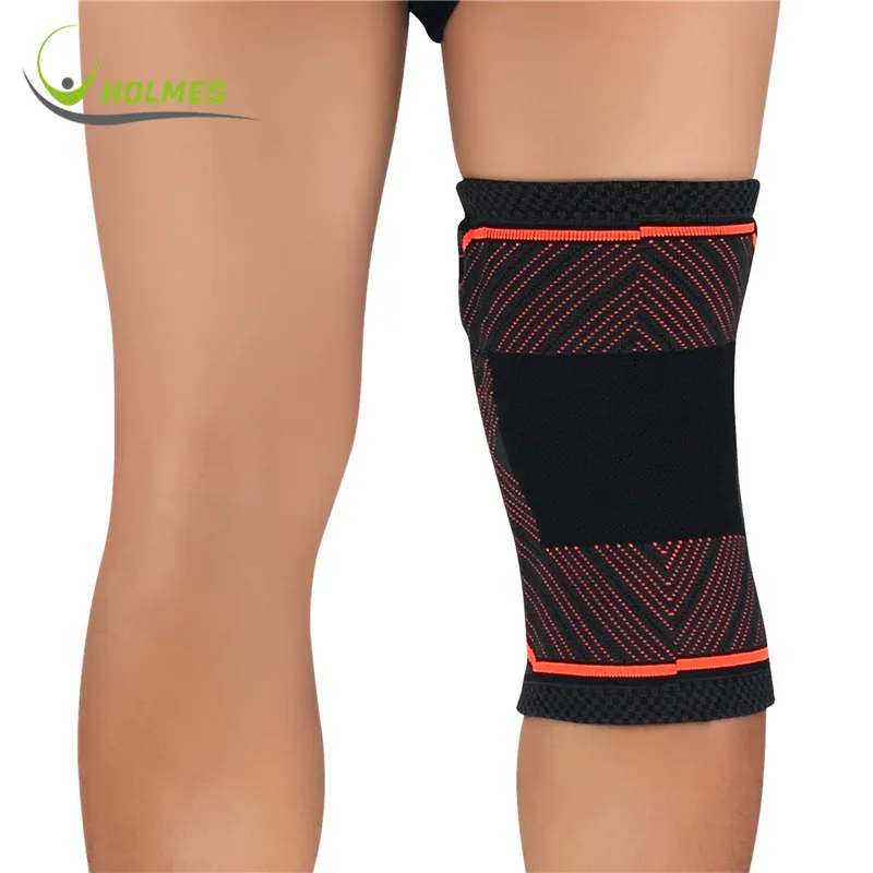

fitness basketball cycling knee pads sleeve arthritis elastic nylon sports kneepad support tennis knee support braces voleyball, Grey/orange/blue/green