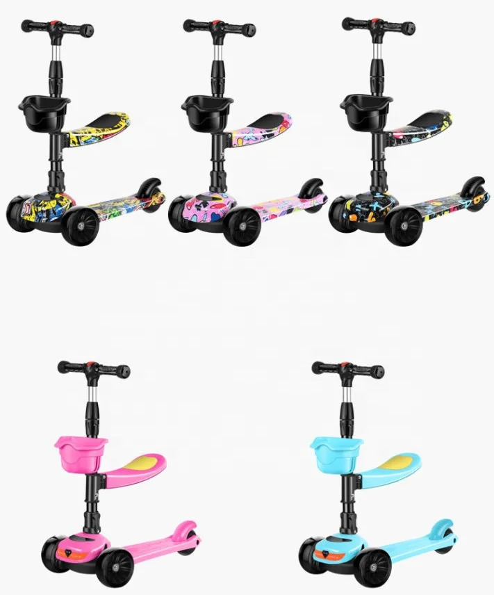 

Widely Used 2 in 1 Guaranteed Quality OEM Service Children Scooter Kids Scooter With The Flashing Wheels