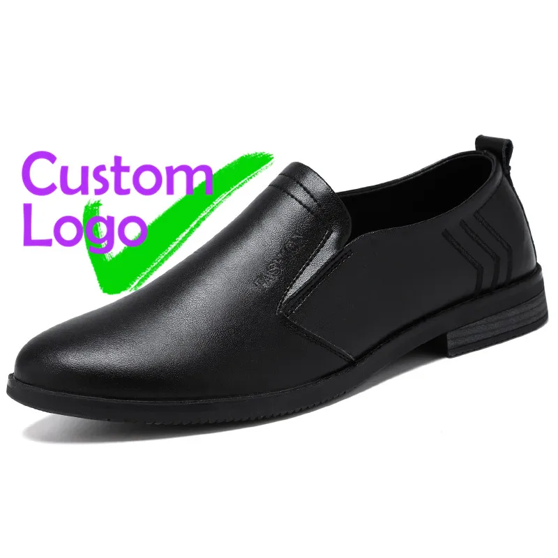

Low cut Negra Men Leather Shoes Split Joven Casual Slip on Designer Formal For Men Genuine Leather Oxford Height Increasing