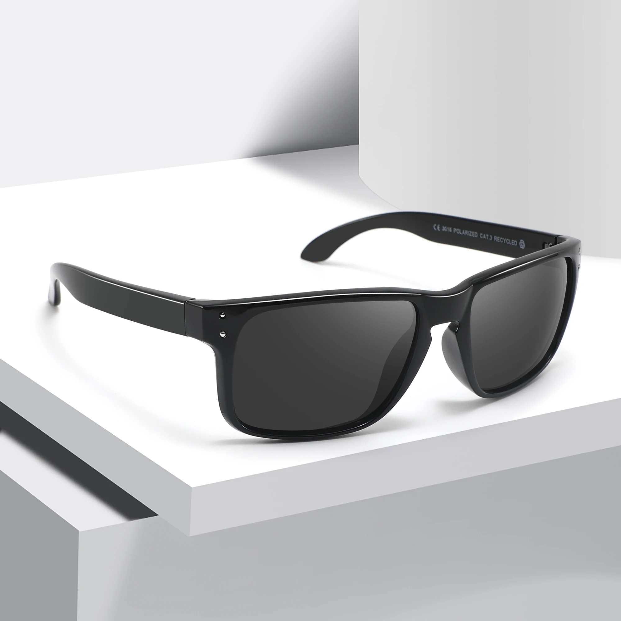 

CONCHEN wholesale price fashion square sun glasses polarized reasonable price recycled ocean plastic sunglasses