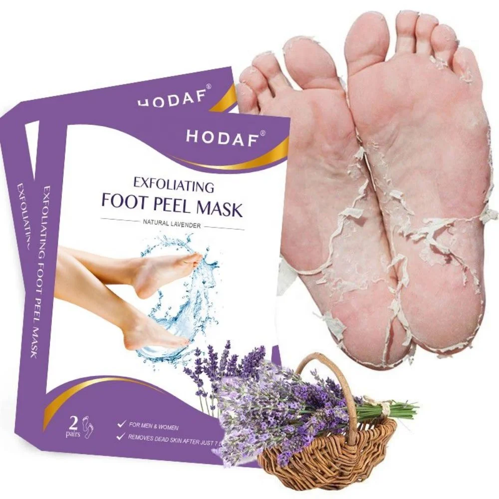 

Professional grade home and salon beauty care skin care lavender scent foot peel mask for dead skin cracked heels calluses