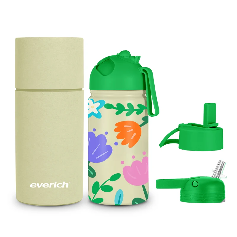 

2022 Luxury Cartoon Vacuum Insulated Flask Thermo 350ml 500ml Sports Double Wall Stainless Steel Milk Water Bottle For Kids, Customized as per pantone code
