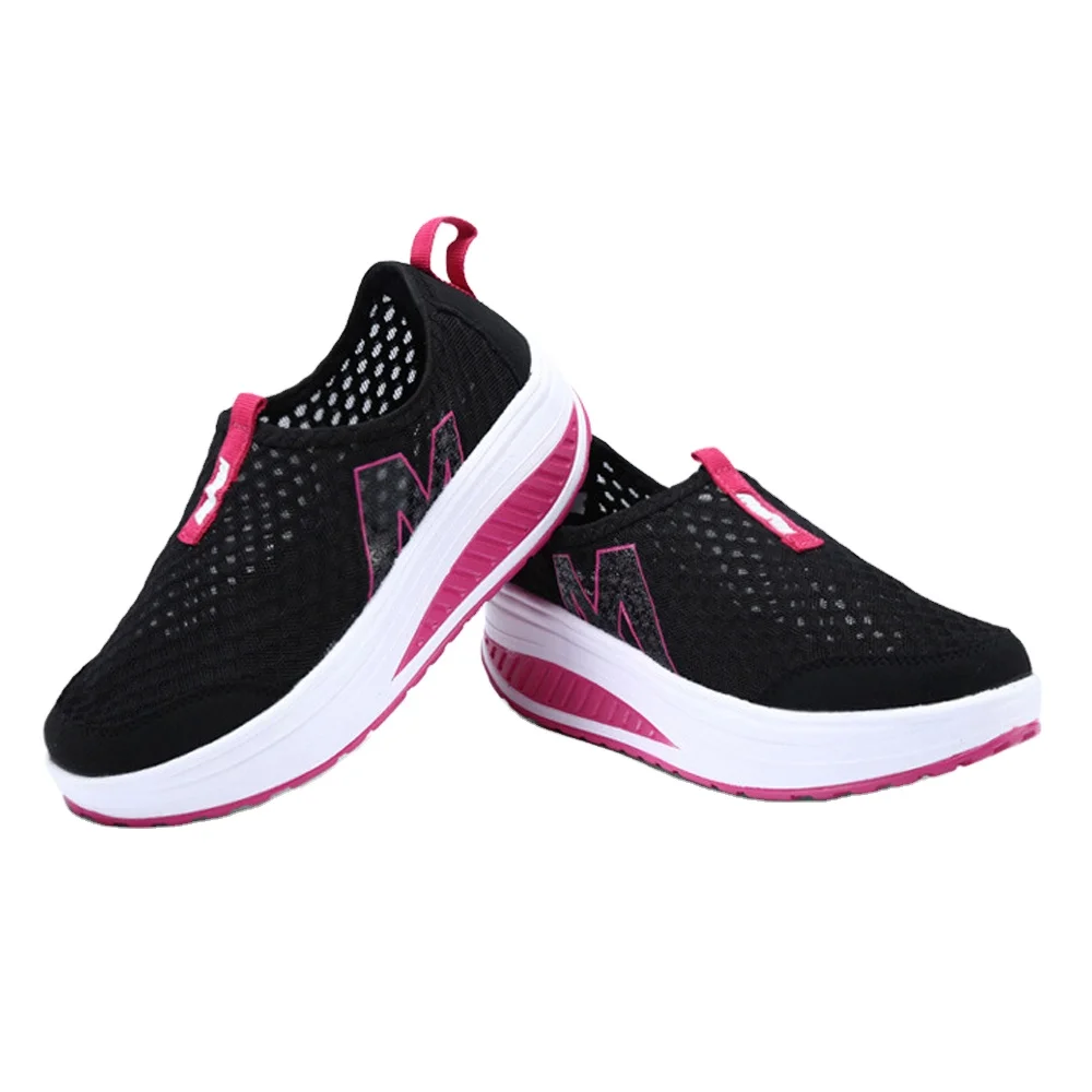

New Item Summer Casual Shaking Sport Shoes For Woman, Black, purple, grey, blue and red
